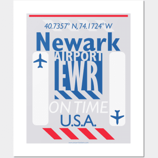 Newark airport code sticker design 20210927 Posters and Art